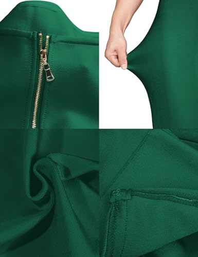 Image of meilun Womens Halter Fishtail Bandage Party Dress Elegant Wedding Guest Dress