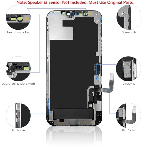 Écran iPhone 12 Pro brisé ? Commandez le kit de remplacement LCD tactile 3D - 3