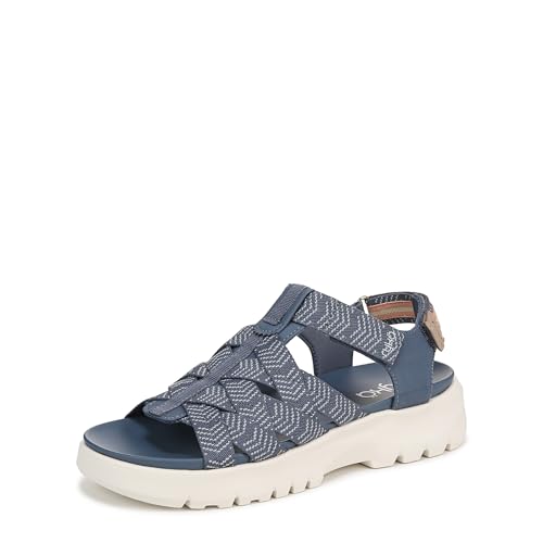 Ryka Womens Blissful Strappy Sandals Flintstone blue 9.5 M