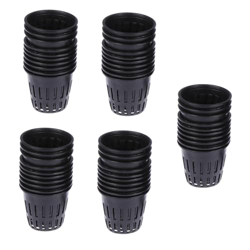 Happyyami 50 Pezzi Secchio per Piantagione in Plastica Tazza per Rete da Vivaio Cestino per Rete da Vivaio Piccoli Secchi per Crescita Fuori