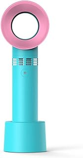 RNSUNH Mini Portable Fan Bladeless Handheld Fan for Eyelash Extension Quiet Portable Rechargeable Handheld Lash Fan with 3 Speeds Air Conditioning Blower for Essential Eyelash Extension Supplies