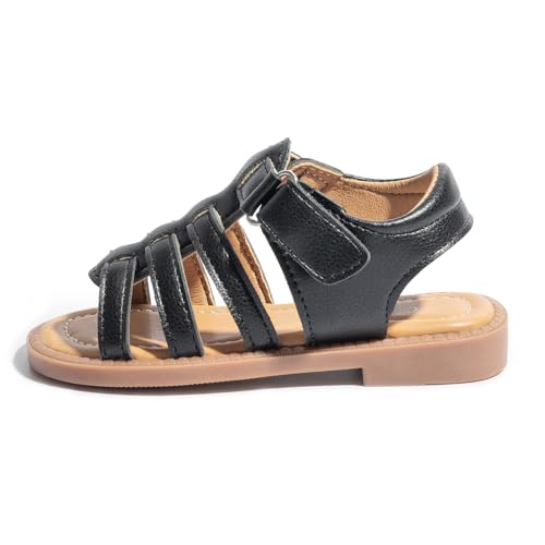 Image of Toddler Girls Sandals Little Girl Summer Flat Sandal Baby Open Toe Outdoor Beach Holiday Dress Shoes