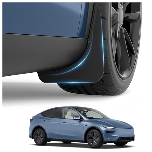 Garde-boue pour Tesla Model Y Juniper 2026 kit complet de 4 pièces noires - 3