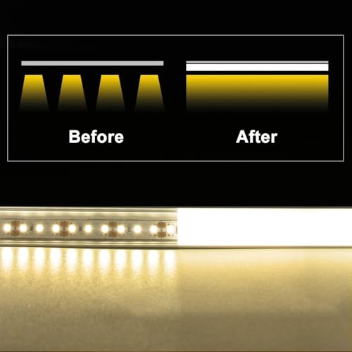 Image of VST 20pack 3.3ft LED Channel, V Shape Led Diffuser Channel, LED Aluminum Channel System with Milky Cover, End Caps and Mounting Clips, Aluminum Profile for LED Strip Light Very Easy Installation