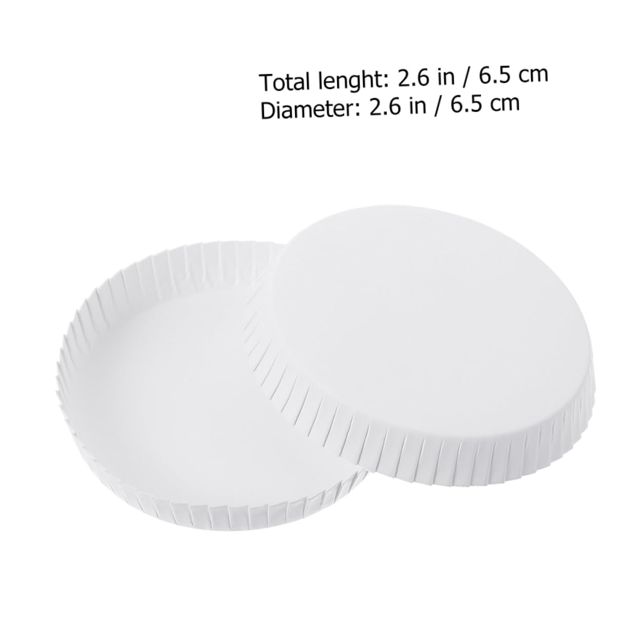 Alipis Hot Beverage Cups Paper Lid 100pcs Disposable Cup Lids for Cafe Hotel Ktv White 65mm