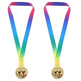Kichvoe 2 Taekwondo-Medaillen aus Metall – Gold-Wettbewerbspreis, Trophäe der Kampfkunstschule – Souvenir für Preisträger für Taekwondo-Auftritte im Karate-Club