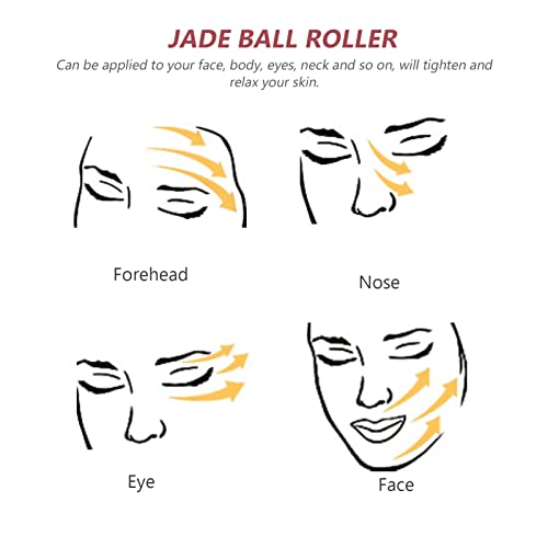 FOMIYES 1 Juego Bola De Piedra Volcánica Masajeador Facial Rodillo Facial Masaje De Raspado De Piel Rodillo De Belleza Para La Cara Belleza Jade Apretar Absorción De Aceite Bola De Masaje - imagen 4