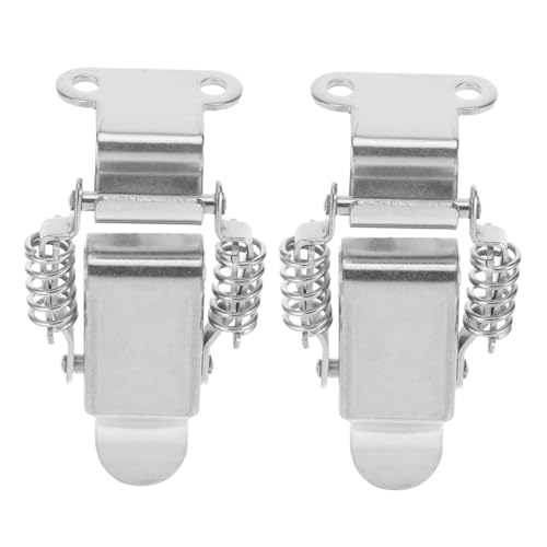 LALAFINA 2pièces Loquet à Ressort Pour Boîtes Caisses Et Coffrets Lot Mécanisme De Verrouillage Automatique Adapté Aux Angles Droits Et Aux Boîtes De Rangement Sécurisées