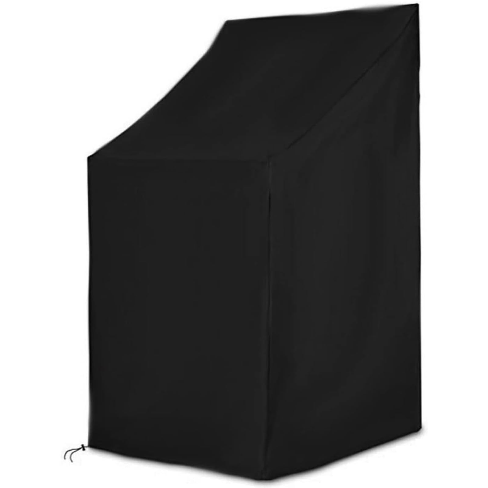 Stackable Patio Chair Covers Waterproof Outdoor Patio Furniture Stacking Chair Cover, Stack Dining High Back Chairs, Black,65cm*65cm*80/120cm