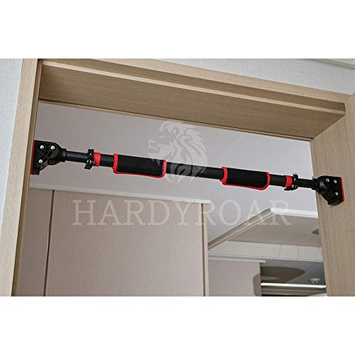 Hardyroar Pull Up Bar - Safe Locking Home Doorway Chin Up Bar - No Screw Installation, Upper Body Workout, 29.5 To 37.5 Inches Adjustable Width #TOP6