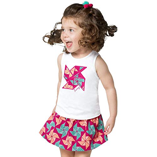 Conjunto Infantil Feminino Blusa + Saia Kyly 109473.0001.3