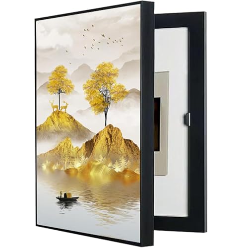 Comment cacher la boîte à fusibles ? Peinture décorative murale 40x50 cm