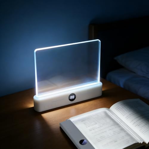 Evita el cansancio ocular con la luz LED transparente para libros regulable