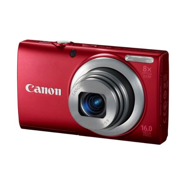 Canon PowerShot A4000 IS Digitalkamera (16 MP, 8-fach opt. Zoom, 7,6cm (3 Zoll) Display, bildstabilisiert) rot – Bild 3