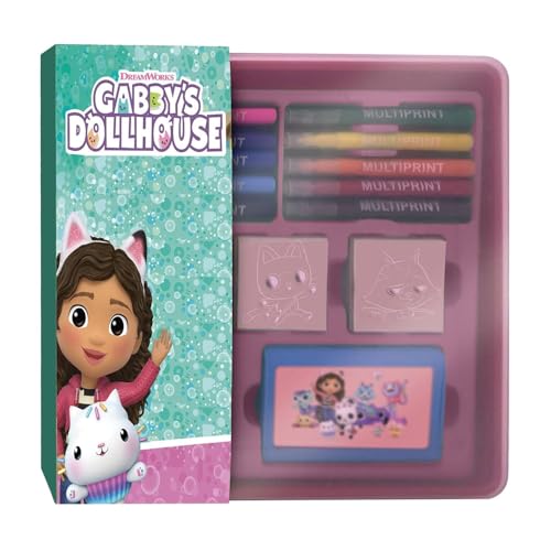 Tampons Gabby et la Maison Magique avec feutres et boîte de rangement pour enfant