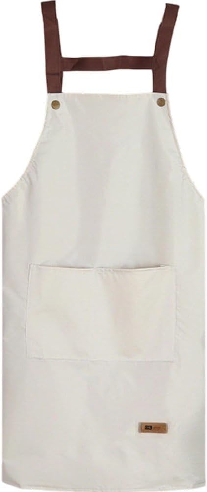 Dirt-Resistant Apron, Waterproof, Oil-Proof, Dirt-Proof, Grass Mowing, Adjustable, Apron, Work Clothes, Kitchen, Adults, Unisex, Home Use, White