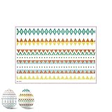 Ostern Streifen Aufkleber - Glitzer Aufkleber für Ostern, wasserdichte Hase & Ei Vinyl Aufkleber für Scrapbooking, DIY Handwerk, Kerzen, Junk Journals, Party Dekorationen