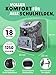 Familando - Schulranzen Set 10-teilig mit Schultüte - Minecraft - Ergonomisch, stabil & mit gepolstertem Rücken - 1250g leicht - 18L Volumen - Mit Reflektoren - Für Grundschule ab 1. Klasse