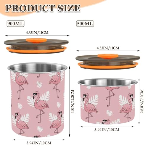 Contenedor Hermético de Café Acero Inoxidable 900ml miniatura 2