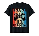 11 Anni Compleanno shirt gaming. uomo compleanno T-shirt regalo vintage 11 anni. Una fantastica idea regalo per il 11 ° compleanno per il padre o la madre che compie 11 anni e amano i videogiochi