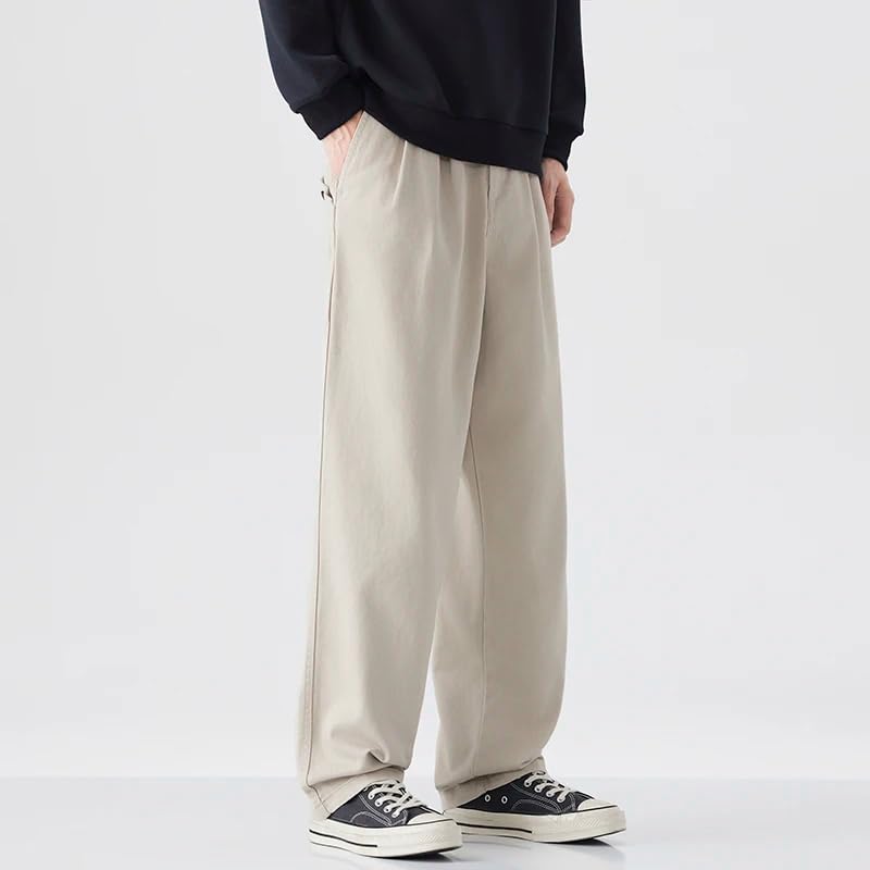 Vintage Summer Loose Casual Pants Men Wide Leg Cotton Linen Baggy Men's Trousers3