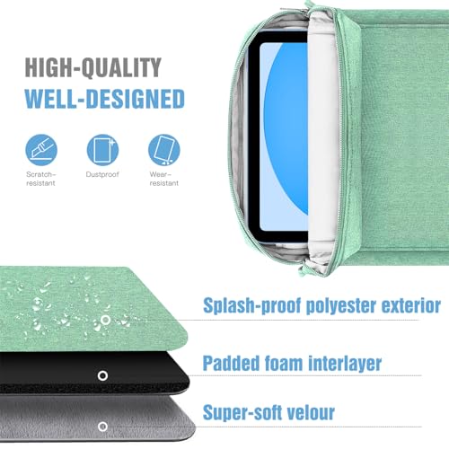 Image of TiMOVO 9-11 inch Tablet Sleeve Bag Carrying Case with Strap, Bodhi Green