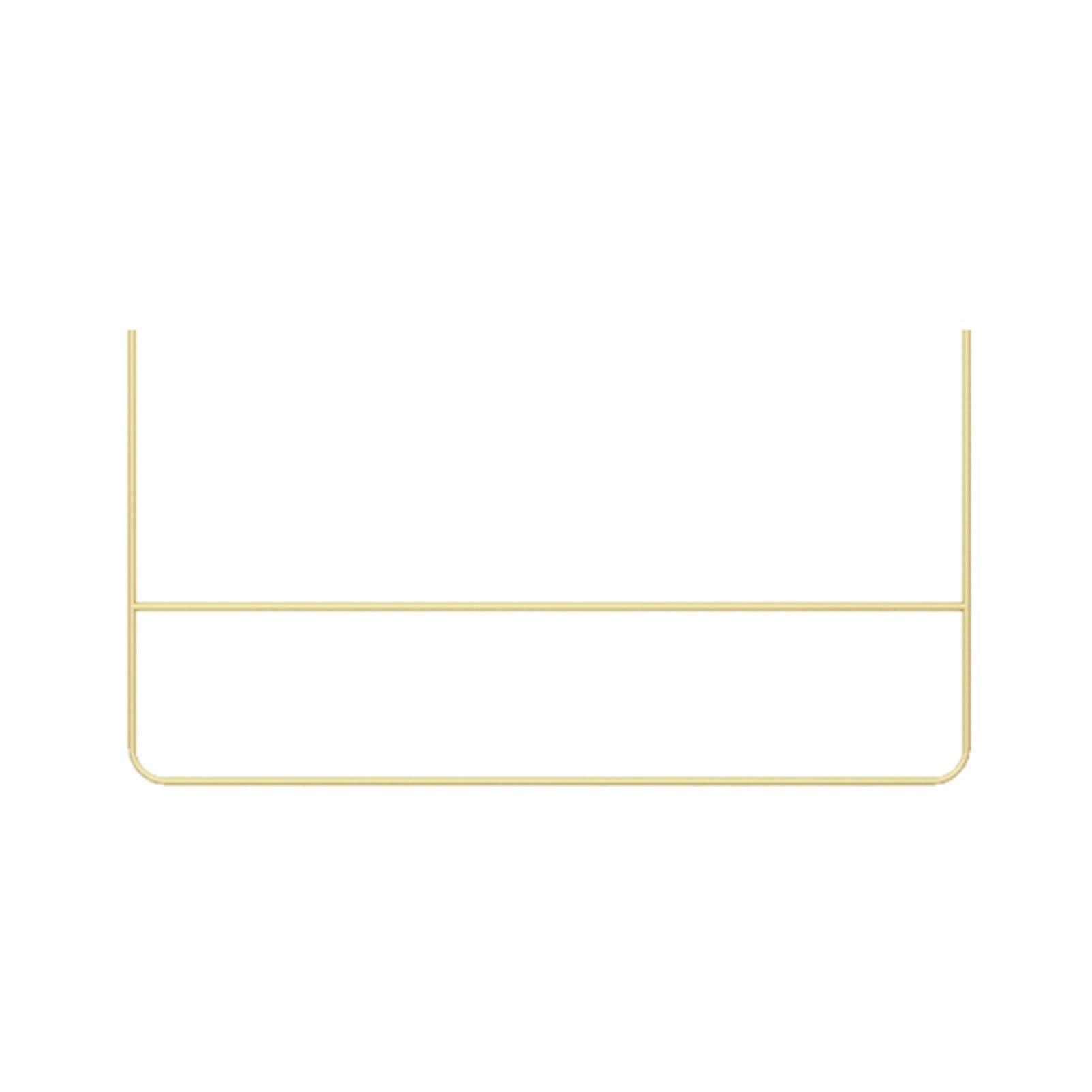 JKJZSALJ Hanging Metal Clothing Display Rack, Metal Commercial Clothing Hanger Ceiling Hanger, U-Shaped Hanger Retail Store Clothing Clothes Rail, Used In Boutiques,100cm Gold U