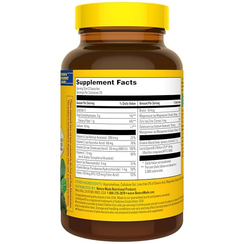 Nature Made Super Greens with Probiotic Capsules, 75 Capsules - image 9