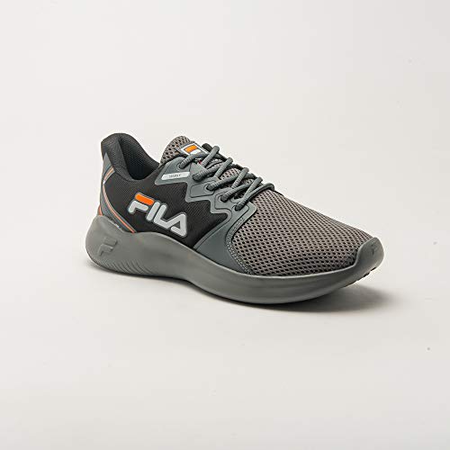 Tênis Sparky, Fila, Masculino, Grafite/Prata/Laranja Fluor, 40
