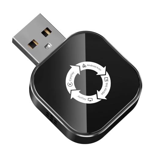 LOKIPILEY 4-in-1 Wireless CarPlay Adapter for Apple CarPlay