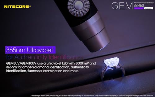 Nitecore GEM8 lámpara espeleología para guías que buscan luz frontal gris unisex 5