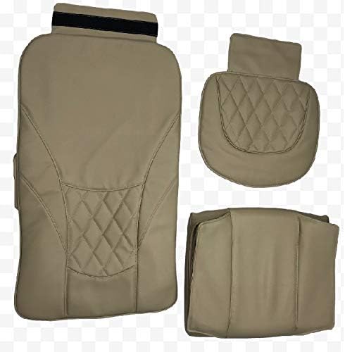 Pedicure Chair Seat Cover Diamond Design Bottom-Air Cushion Set Type 2/Beige Marble Color