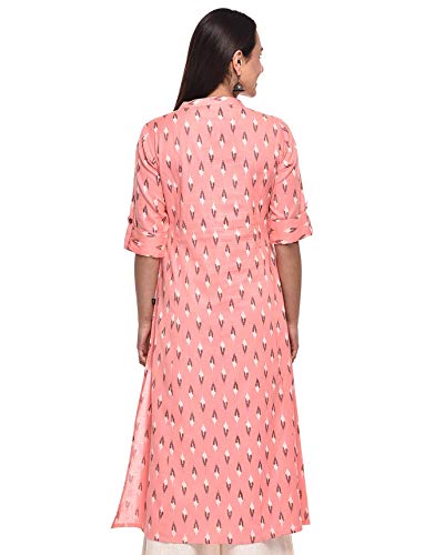 Image of Pistaa's Women's Cotton Relaxed Fit A Line Kurta
