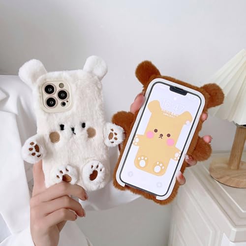 Coque pelucheuse Moto G 2025 5G protégeant du froid en hiver