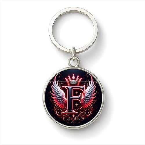 Image of magical gifts MG | Premium Alphabet & Initial Metal Keychain for Bags & Keys | Double-Sided | Personalized Initial Charm Keyring | Heavy-Duty Metal | Perfect for Gifting & Daily Use
