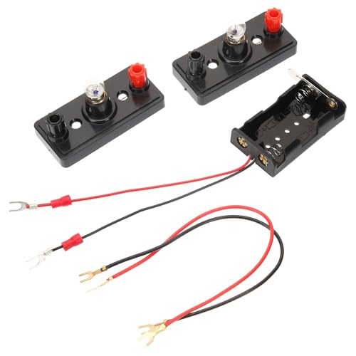 FELTECHELECTR Kit Circuito Eléctrico Escolar 8 a 12 Años, Bombillas y Cables para Experimentos Científicos DIY, Material Educativo para Aprender Circuitos en Primaria y Secundaria