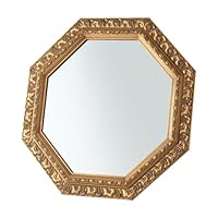 Amazon.co.jp: ぼん家具 八角形 鏡 壁掛け ミラー アンティーク調 51.5