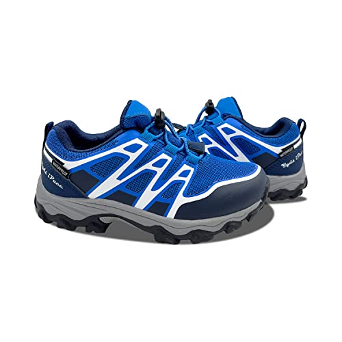 Boys Girls Waterproof Hiking Shoes, Lightweight Tennis Athletic Shoes Outdoor Sneakers, Slip Resistant (Big/Little Kids)