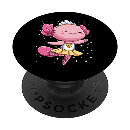 Ballerine Axolotl Ballet Dancer Enfant Fille PopSockets PopGrip Interchangeable Cover