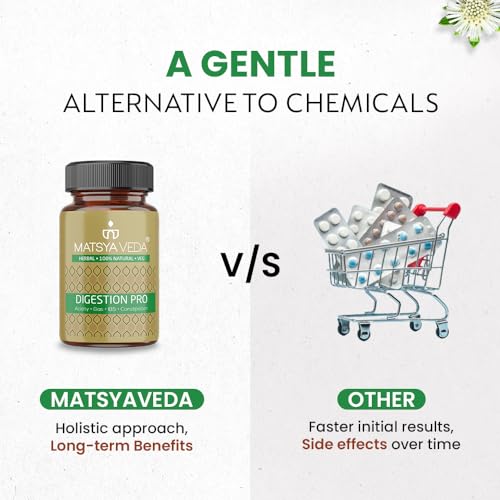 Image of MatsyaVeda Herbals: Digestion Pro | Ayurvedic Supplement for Digestion, Acidity, Constipation & Gas | 120 Veg Capsules | Pack Of 2
