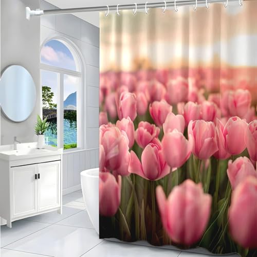 Rideau de douche polyester imperméable 180x220 rideau baignoire lavable - 3