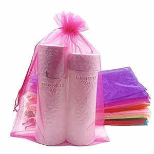 LYSXP 100 Stück Organza-Beutel mit Kordelzug