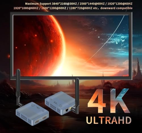 Image of 4K Wireless HDMI Transmitter and Receiver