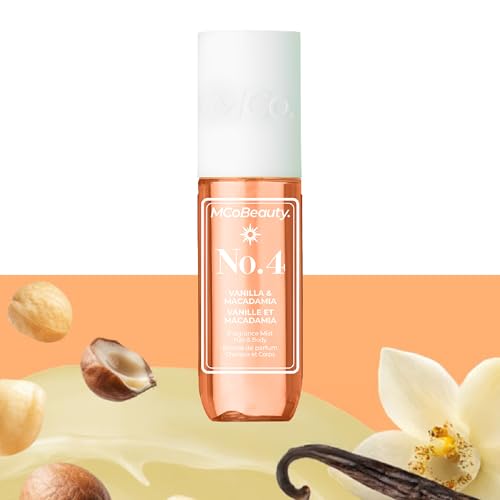 MCoBeauty - Fragrance Mist No.4 - Light Body and Hair Spray - Vanilla and Macadamia - Sweet Scent Perfume Body Mist, Fragrance for Women - 90ml Bottle - Image 5
