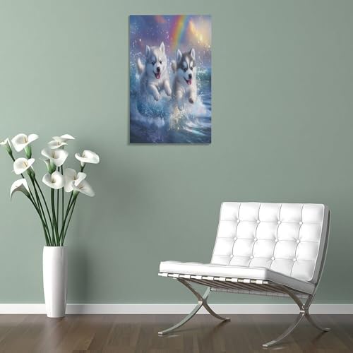 Impression sur toile Malamute alaska deco murale salon moderne - 5