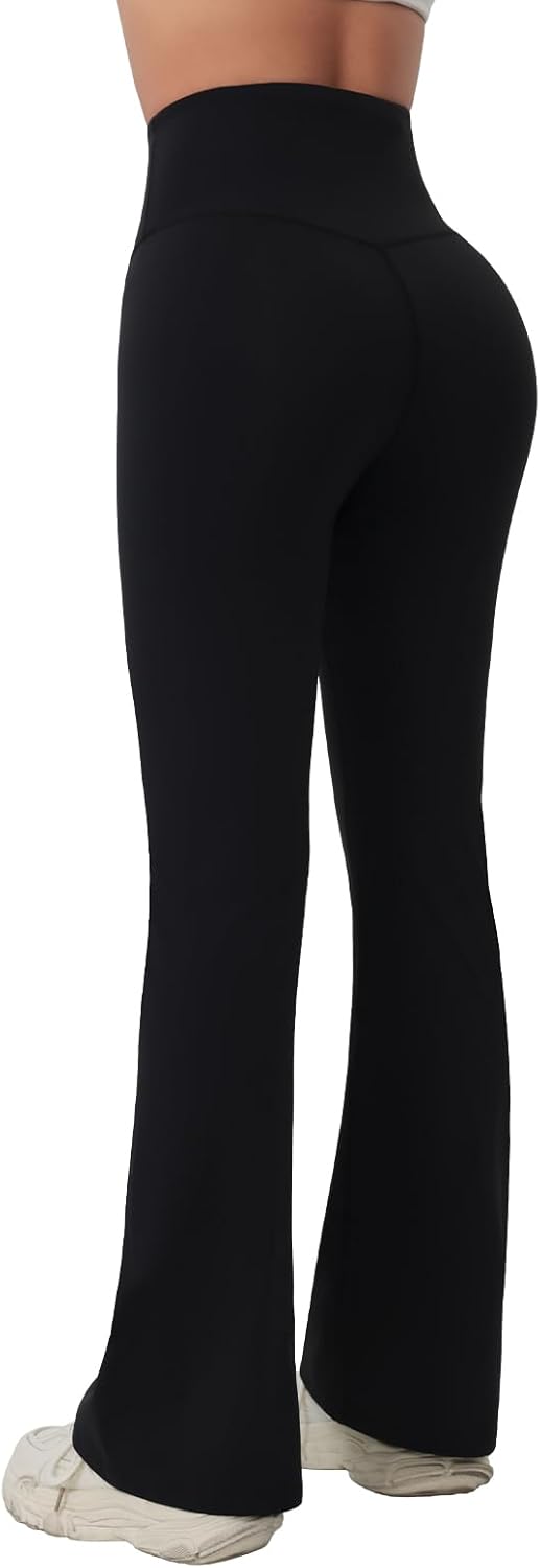 Yoga Pants Women,Leggings with Pockets High Waisted Tummy Control, Womens Flare Leg... - Image 6