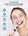 ATMOKO Sonic Power Ultra Whitening Toothbrush, 6 Indicator Dupont Brush Heads & Travel Case - 5 Modes & 40,000 VPM Motor & Wireless Charging - Electric Toothbrush for Adults - Dentists recommend