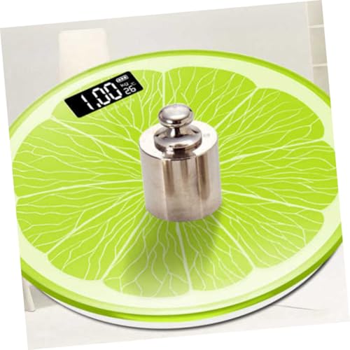 Báscula electrónica digital verde para peso corporal 28x28cm miniatura 3