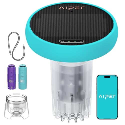 Image of AIPER HydroComm Smart Pool Monitor, 24 /7 Automatic Water Testing for Pools, Hot Tubs & Spas, 5-in-1 Accurate Digital Tester, App Control, Customized Optimization Tips, Ice Blue