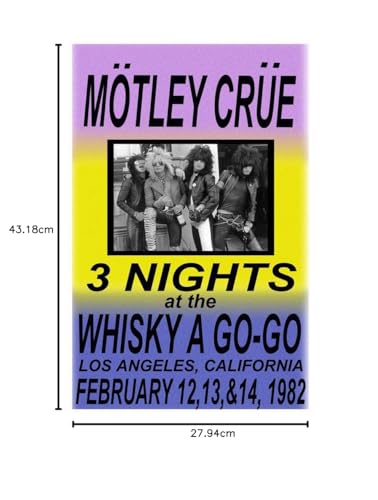MOTLEY CRUE REPLICA WHISKY A GO GO 1982 CONCERT POSTER